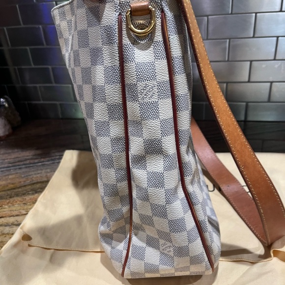 Louis Vuitton Soffi Damier Azur 2013 Tote Shoulder Bag Crossbody - Picture 4 of 16